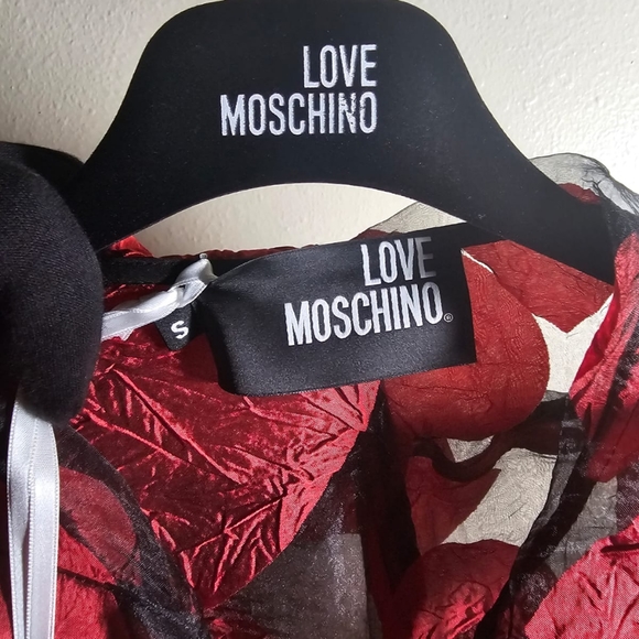 Love Moschino Heart Sheer Hooded Jacket - Picture 9 of 9